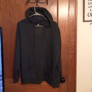 Grey pullover hoodie triangle cut out side s/m